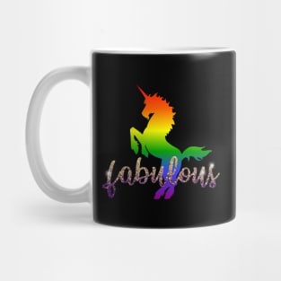 FABULOUS Rainbow Unicorn Mug